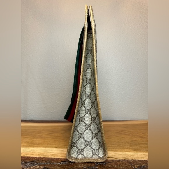 VINTAGE GUCCI GG Plus Sherry Line Tote - Picture 2 of 7